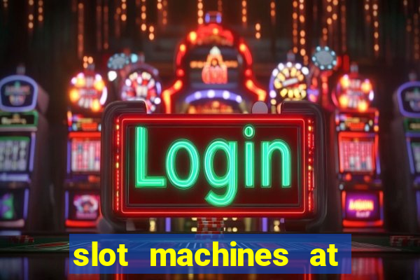 slot machines at mgm springfield