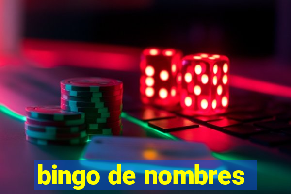 bingo de nombres