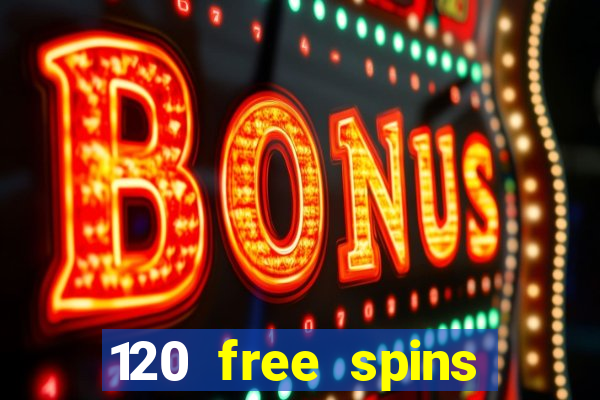 120 free spins online casino promotion