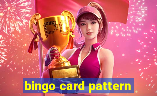 bingo card pattern