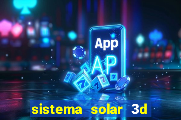 sistema solar 3d em movimento