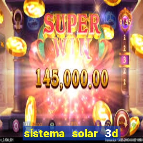 sistema solar 3d em movimento