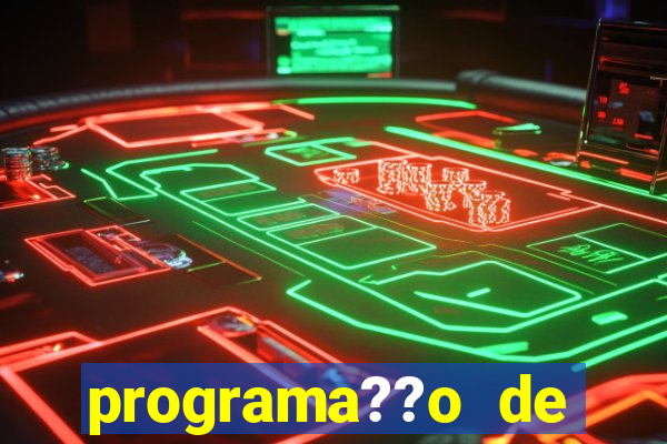 programa??o de jogos de futebol